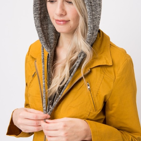 WOMENS UTILITY JACKET MUSTARD - Picture 3 of 6